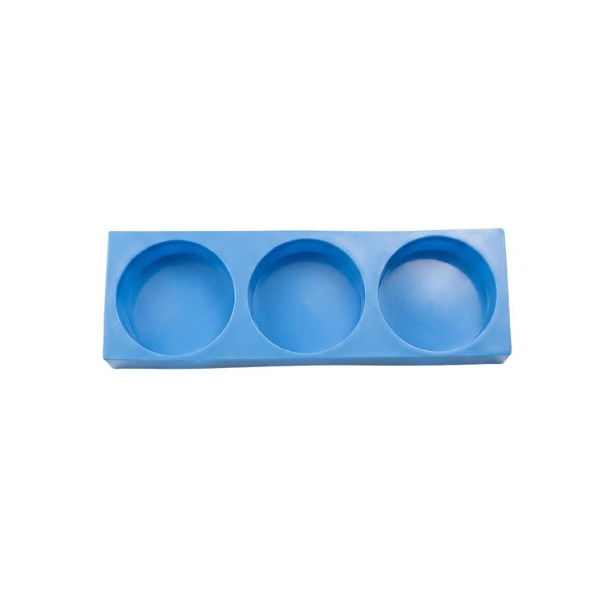 Molde Silicona Redondo 3 Cavidades