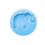 Molde Silicona Elefante Mandala de la Suerte (Con Perforación)