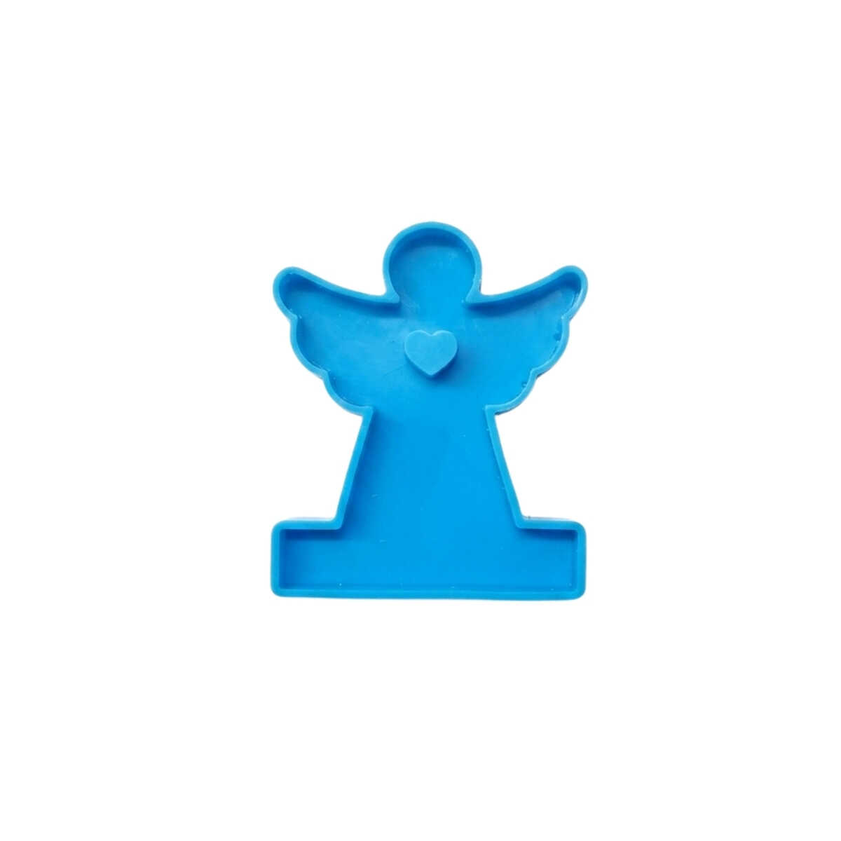 Molde Silicona Ángel con Banderín para Nombre y Corazón