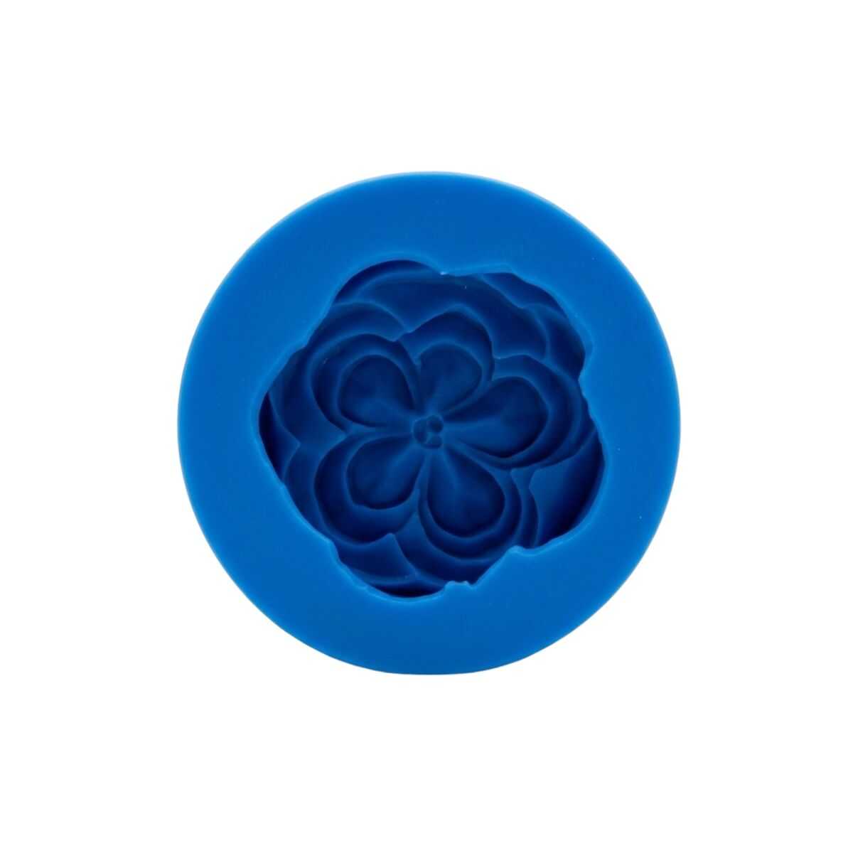 Molde de Silicona Premium Flor Redonda en Relieve para Velas Decorativas